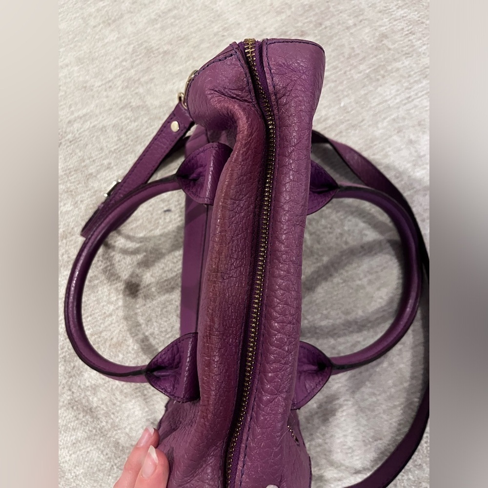 Kate Spade VIOLET PURPLE Shoulder Bag All Pebble Leather Purse - Picture 8 of 12